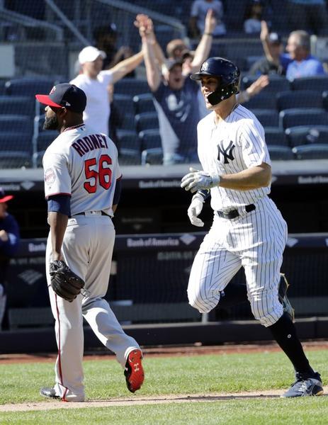 Sanchez walkoff homer gives Yanks 4-3 win, sweep of Twins