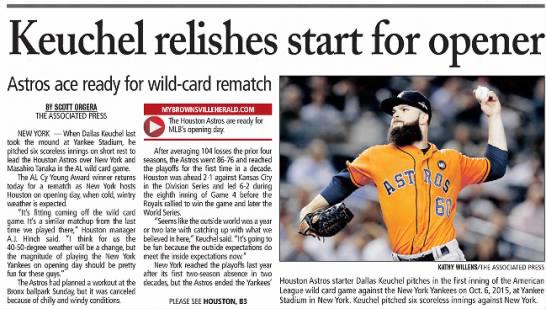 Keuchel Relishes Start for Opener (1 of 2)
