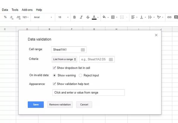 How to Create a Google Sheets Drop-Down List