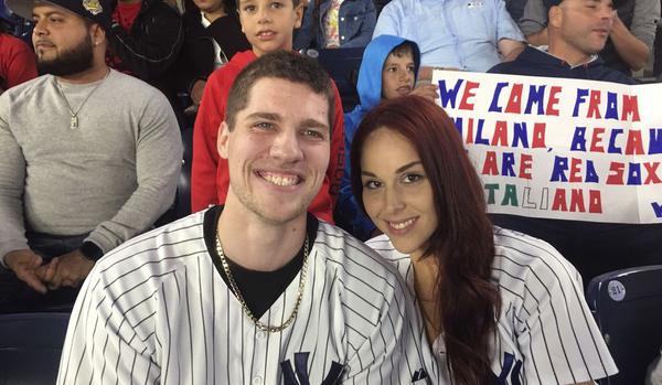 Fan drops ring during televised Yankee Stadium engagement