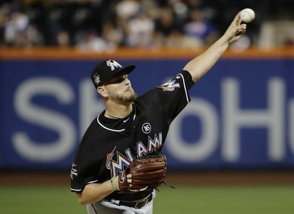 Marlins win 6th of 7, 3-1 over Mets